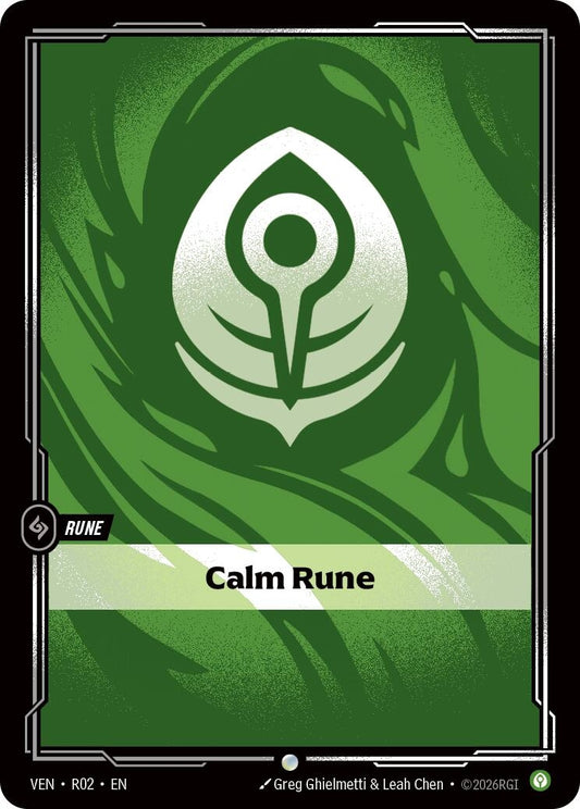Image for Calm Rune [R02] (VEN) - Riftbound: League of Legends Trading Card Game