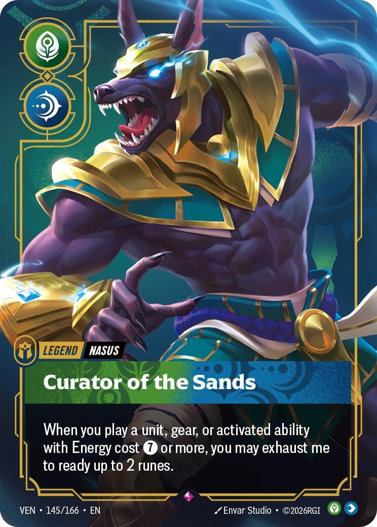 Image for Nasus - Curator of the Sands [145/166] (VEN) - Riftbound: League of Legends Trading Card Game