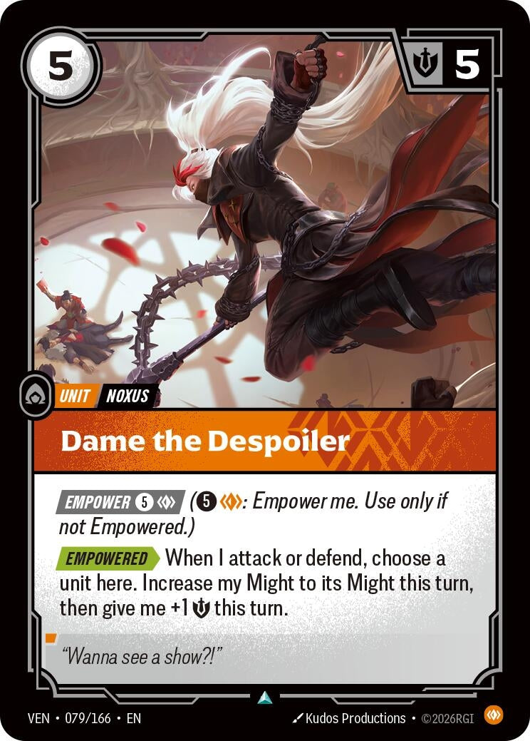 Image for Dame the Despoiler [079/166] (VEN) - Riftbound: League of Legends Trading Card Game