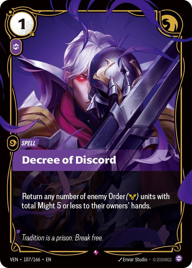 Image for Decree of Discord [107/166] (VEN) - Riftbound: League of Legends Trading Card Game
