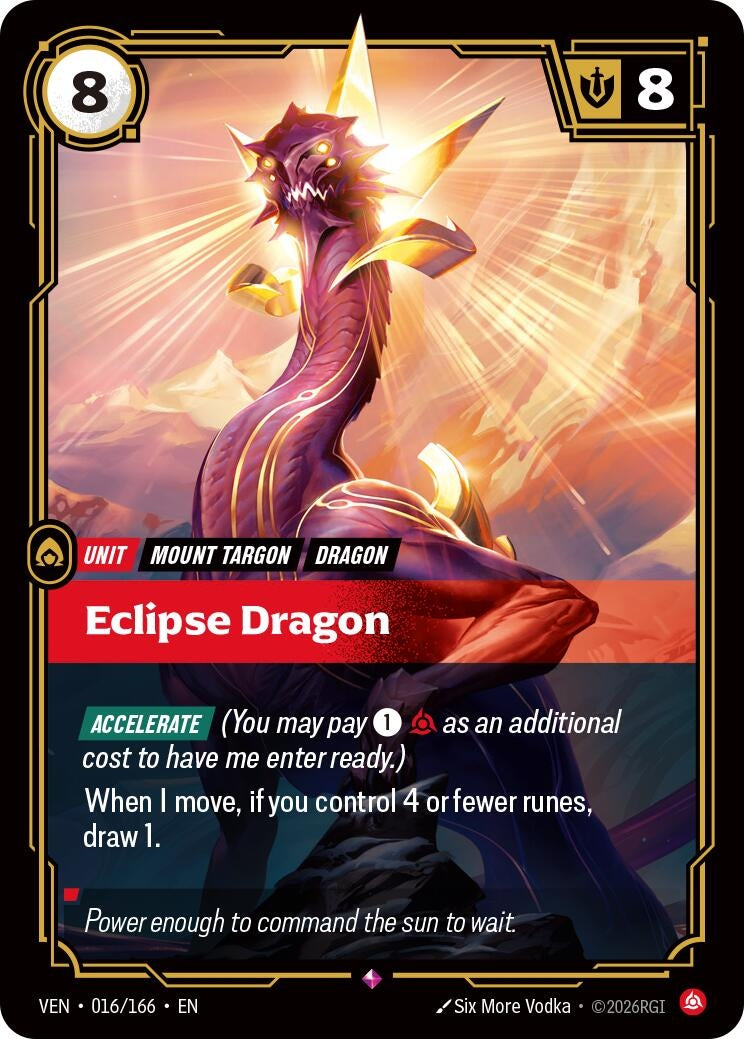 Image for Eclipse Dragon [016/166] (VEN) - Riftbound: League of Legends Trading Card Game