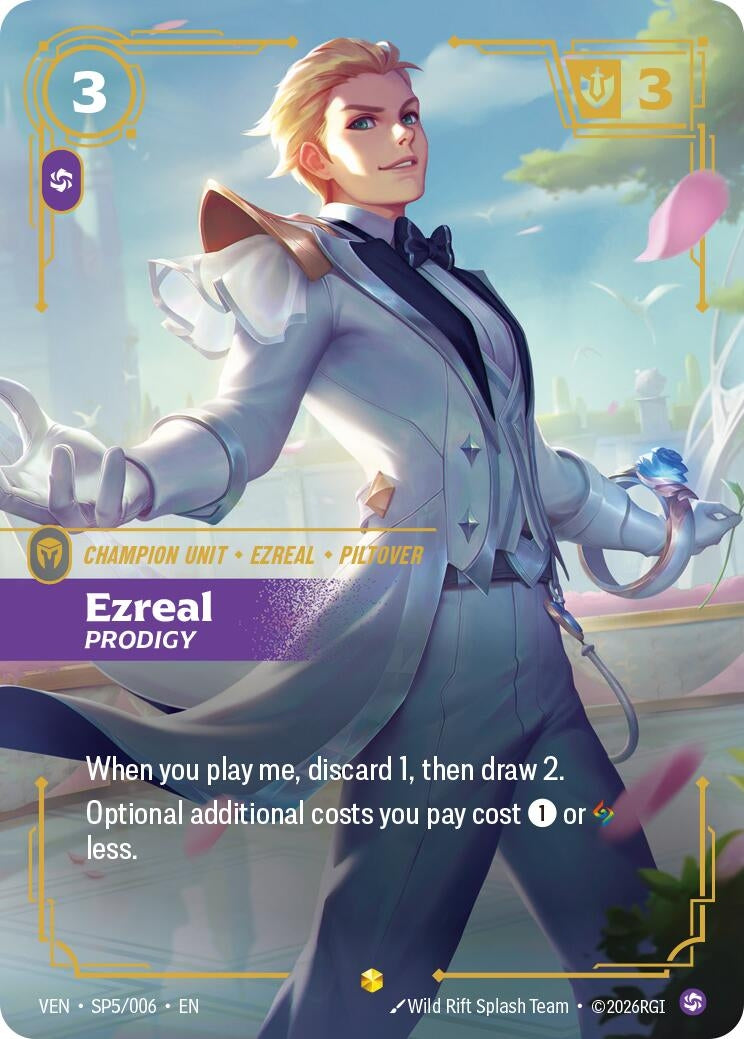 Image for Ezreal, Prodigy [SP5/006] (VEN) - Riftbound: League of Legends Trading Card Game