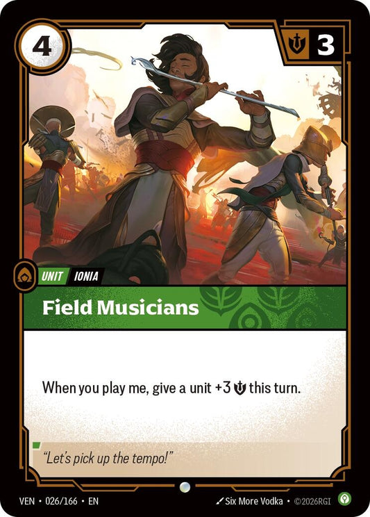 Image for Field Musicians [026/166] (VEN) - Riftbound: League of Legends Trading Card Game
