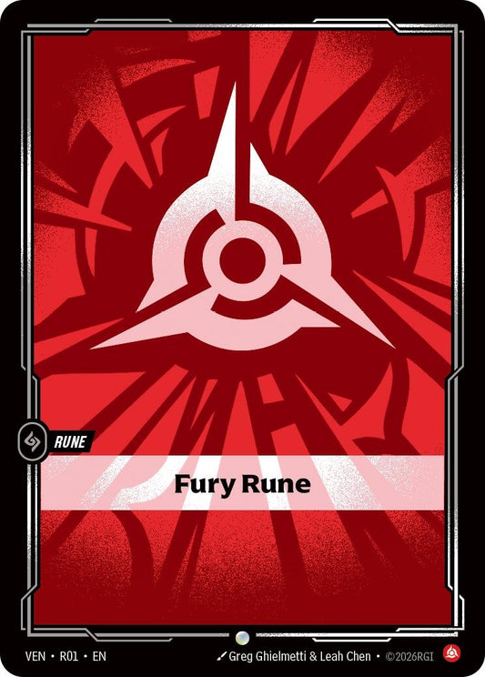 Image for Fury Rune [R01] (VEN) - Riftbound: League of Legends Trading Card Game
