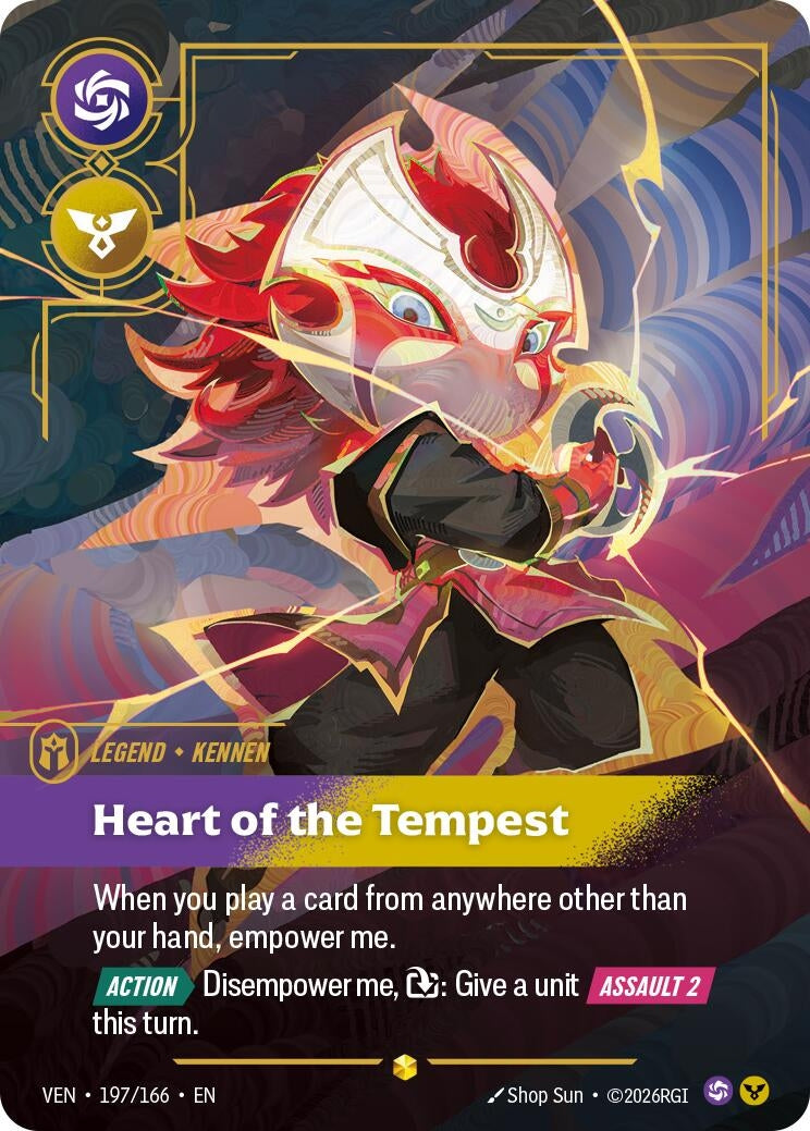 Image for Yordle, Kennen - Heart of the Tempest (Overnumbered) [197/166] (VEN) - Riftbound: League of Legends Trading Card Game