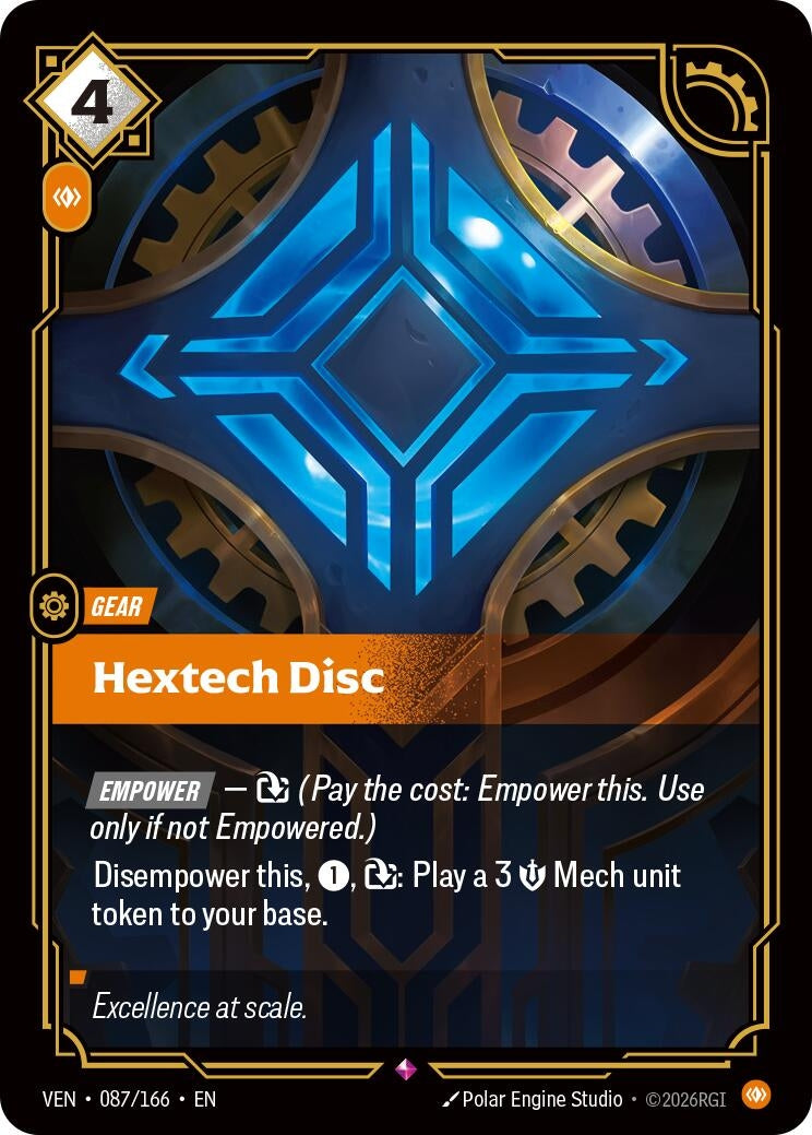 Image for Hextech Disc [087/166] (VEN) - Riftbound: League of Legends Trading Card Game