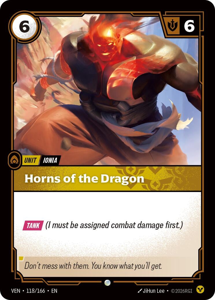 Image for Horns of the Dragon [118/166] (VEN) - Riftbound: League of Legends Trading Card Game