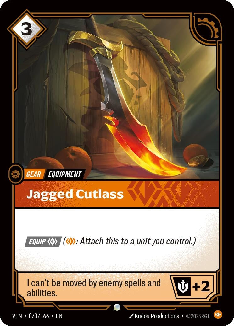 Image for Jagged Cutlass [073/166] (VEN) - Riftbound: League of Legends Trading Card Game