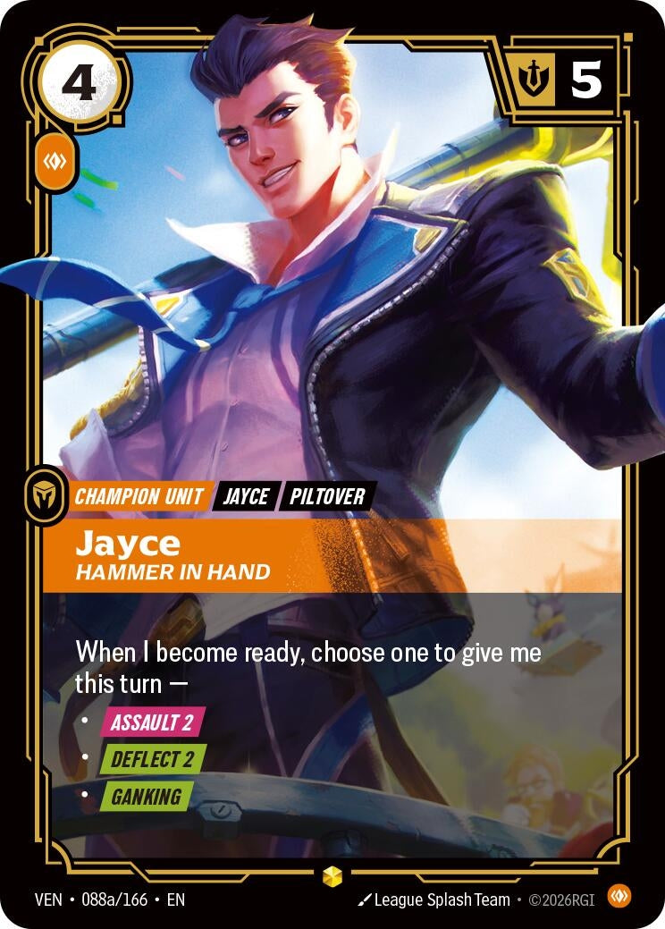 Image for Jayce, Hammer in Hand (Alternate Art) [088a/166] (VEN) - Riftbound: League of Legends Trading Card Game