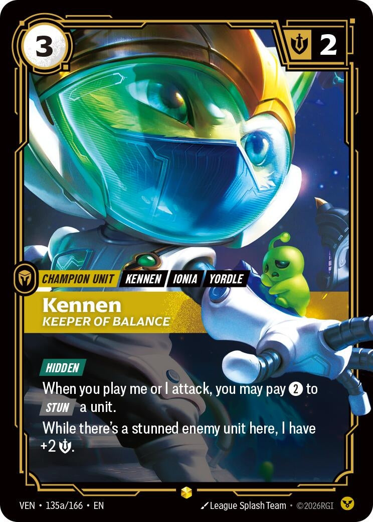 Image for Kennen, Keeper of Balance (Alternate Art) [135a/166] (VEN) - Riftbound: League of Legends Trading Card Game