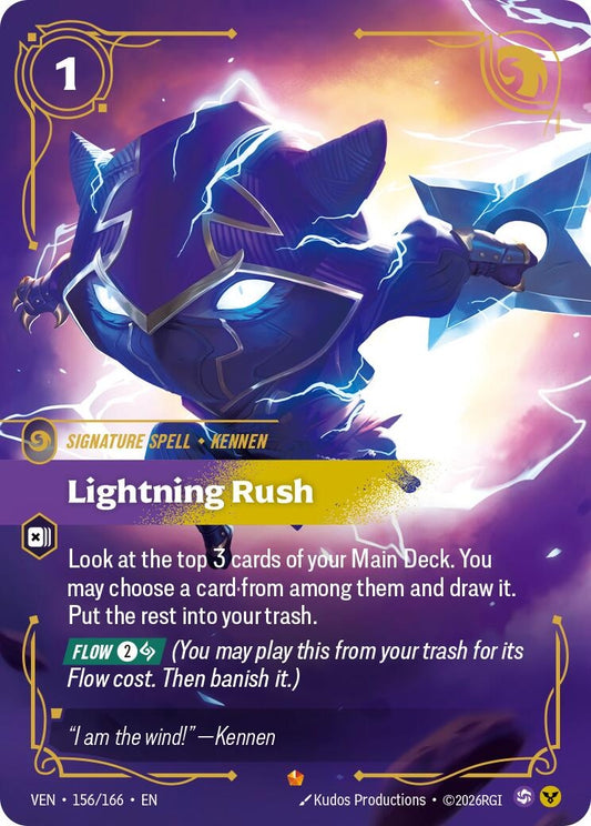 Image for Lightning Rush [156/166] (VEN) - Riftbound: League of Legends Trading Card Game
