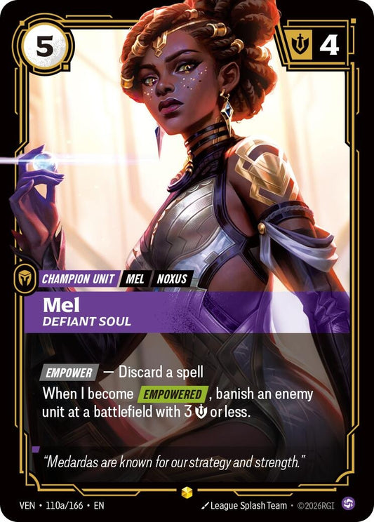 Image for Mel, Defiant Soul (Alternate Art) [110a/166] (VEN) - Riftbound: League of Legends Trading Card Game