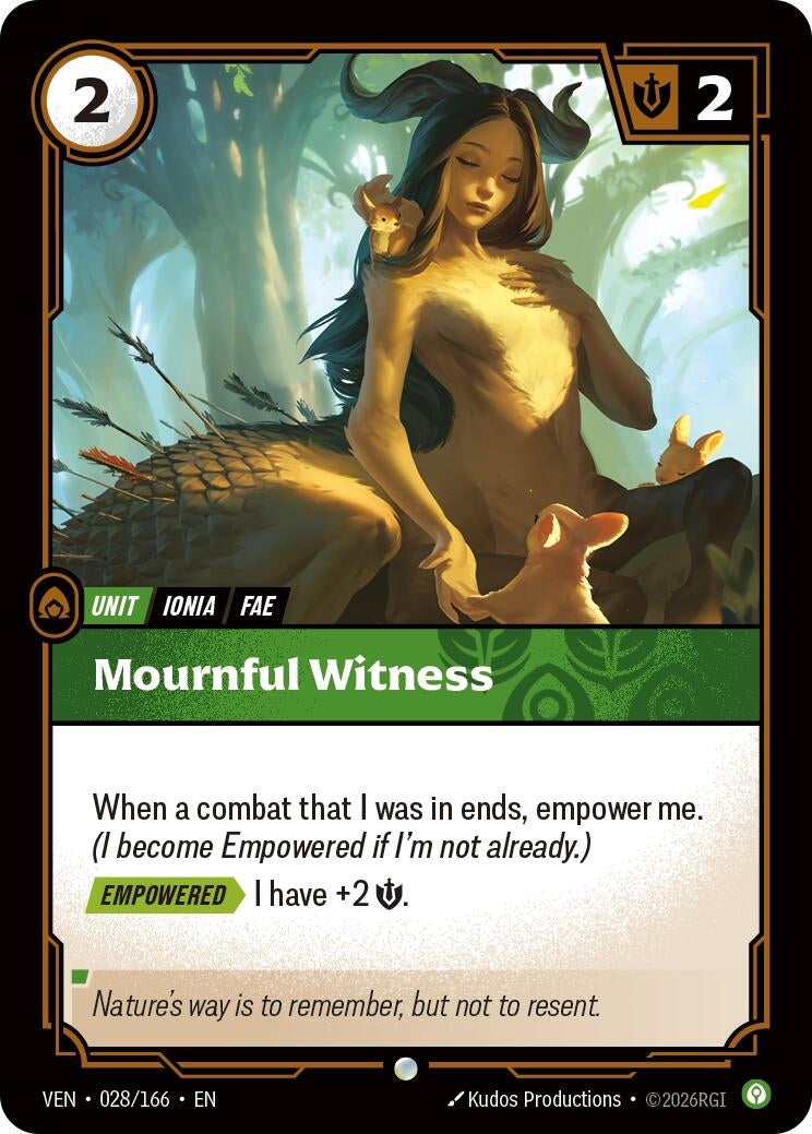 Image for Mournful Witness [028/166] (VEN) - Riftbound: League of Legends Trading Card Game