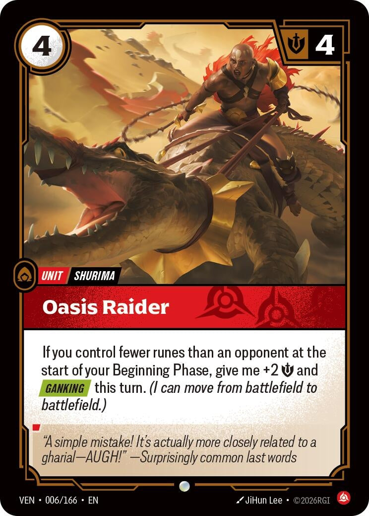 Image for Oasis Raider [006/166] (VEN) - Riftbound: League of Legends Trading Card Game