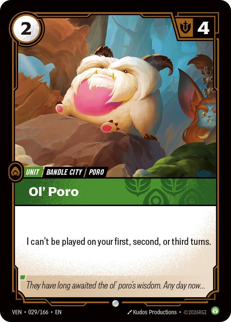 Image for Ol' Poro [029/166] (VEN) - Riftbound: League of Legends Trading Card Game