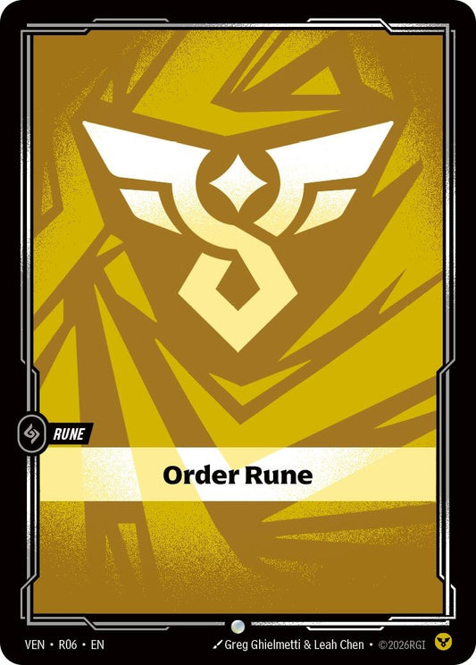 Image for Order Rune [R06] (VEN) - Riftbound: League of Legends Trading Card Game