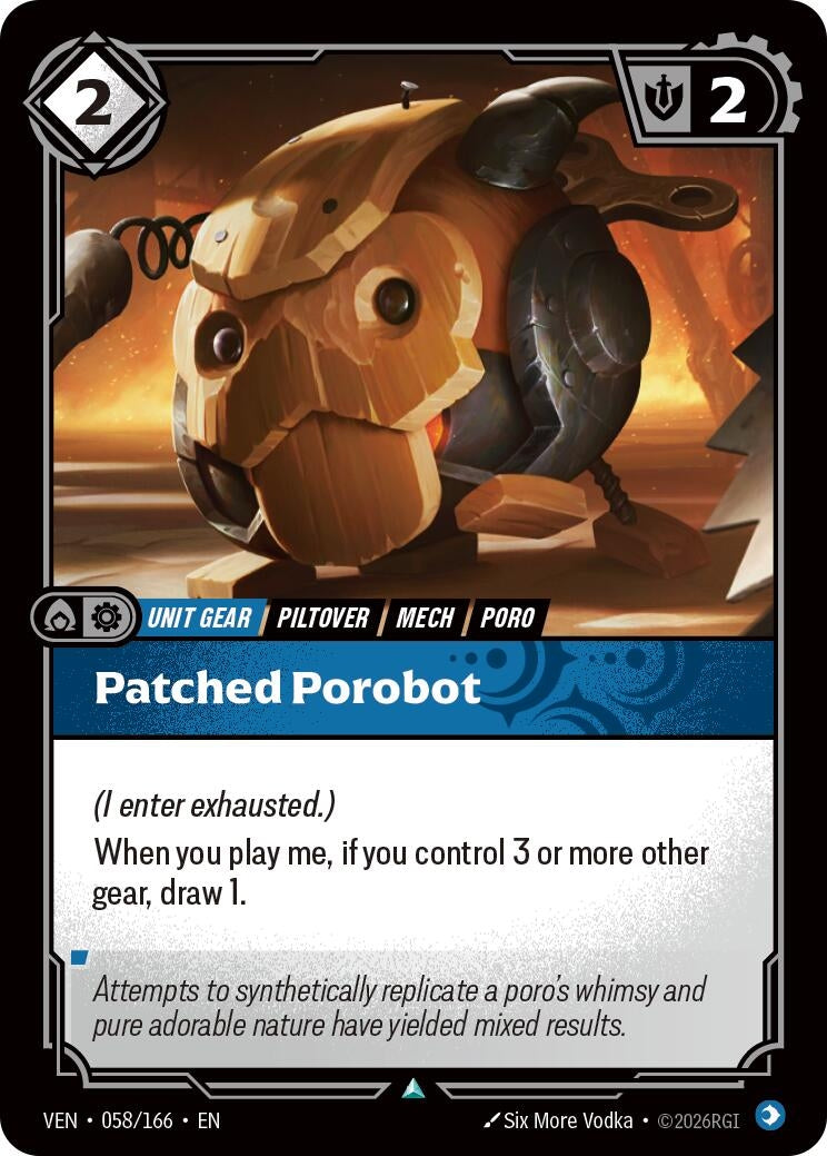 Image for Patched Porobot [058/166] (VEN) - Riftbound: League of Legends Trading Card Game