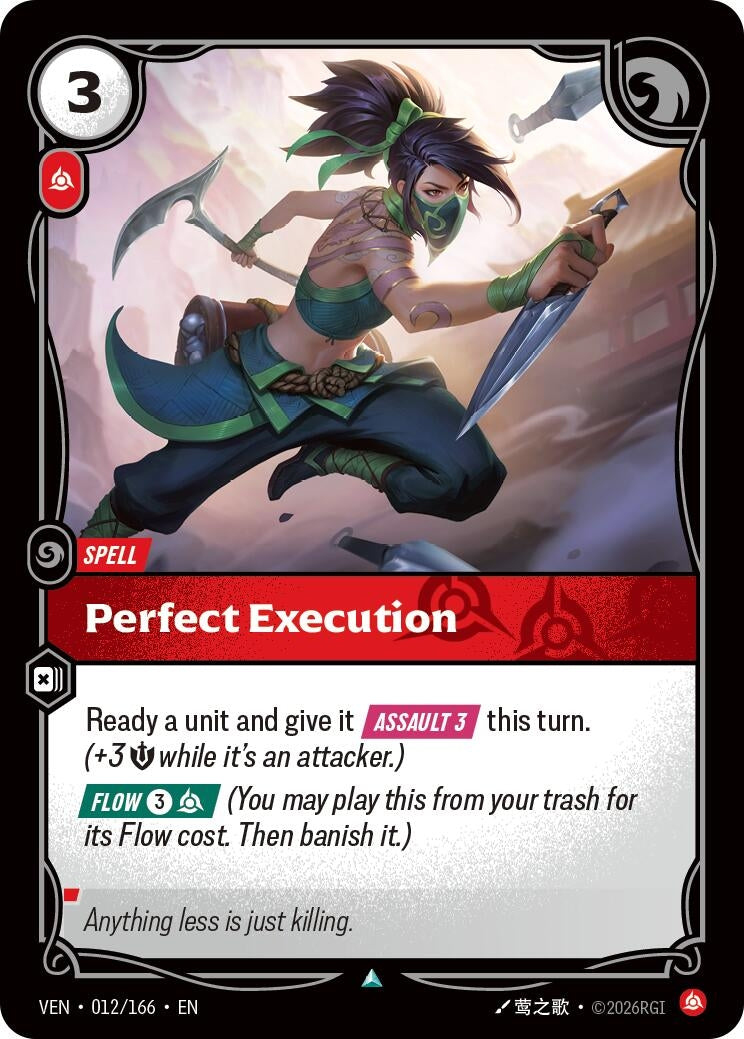 Image for Perfect Execution [012/166] (VEN) - Riftbound: League of Legends Trading Card Game