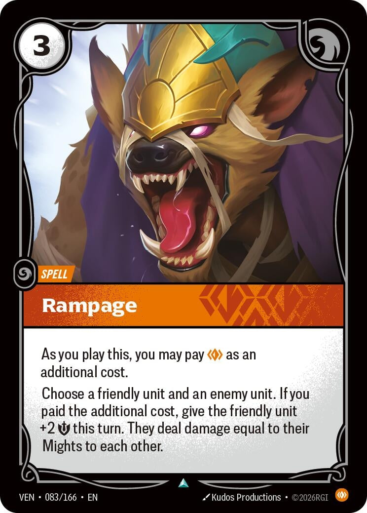 Image for Rampage [083/166] (VEN) - Riftbound: League of Legends Trading Card Game