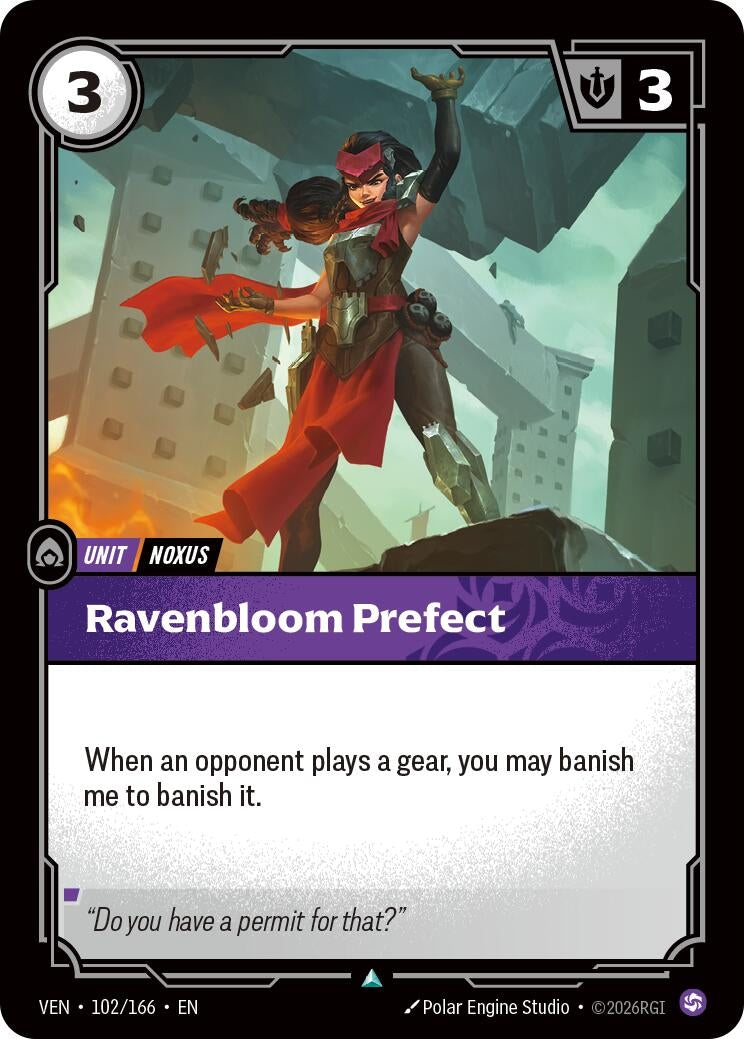 Image for Ravenbloom Prefect [102/166] (VEN) - Riftbound: League of Legends Trading Card Game