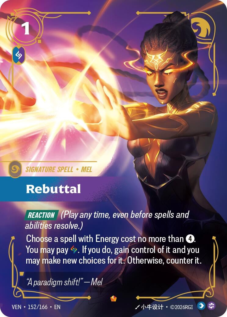 Image for Rebuttal [152/166] (VEN) - Riftbound: League of Legends Trading Card Game