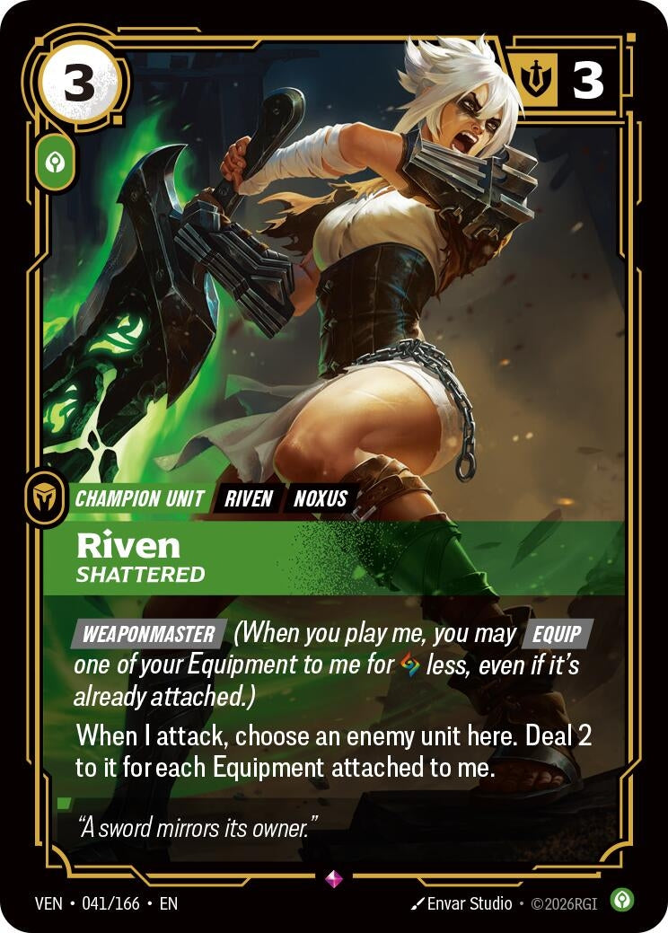 Image for Riven, Shattered [041/166] (VEN) - Riftbound: League of Legends Trading Card Game