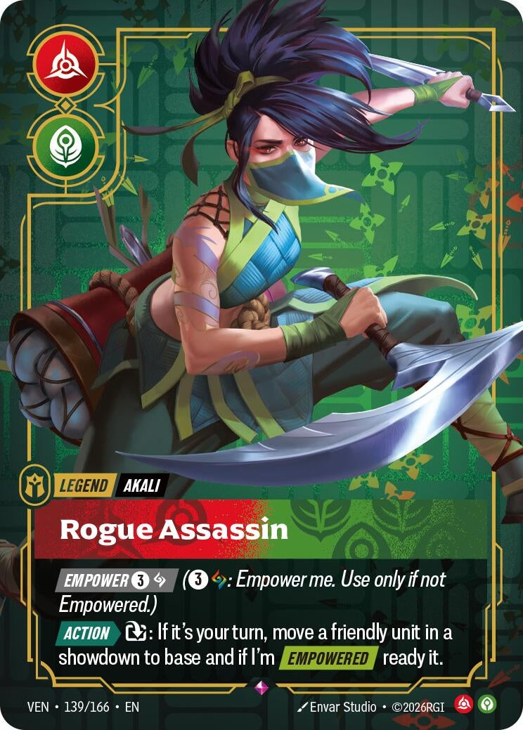 Image for Akali - Rogue Assassin [139/166] (VEN) - Riftbound: League of Legends Trading Card Game