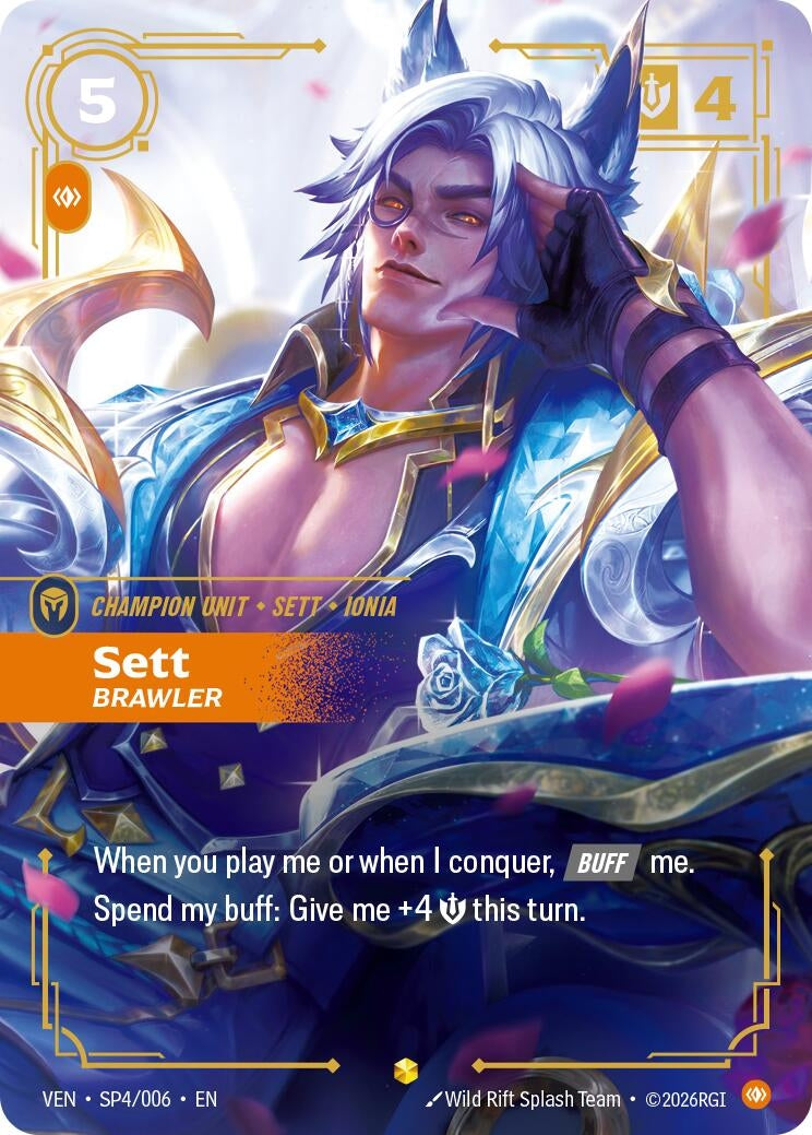 Image for Sett, Brawler [SP4/006] (VEN) - Riftbound: League of Legends Trading Card Game
