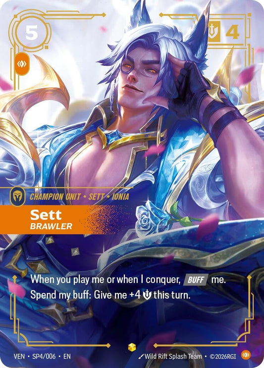 Image for Sett, Brawler [SP4/006] (VEN) - Riftbound: League of Legends Trading Card Game