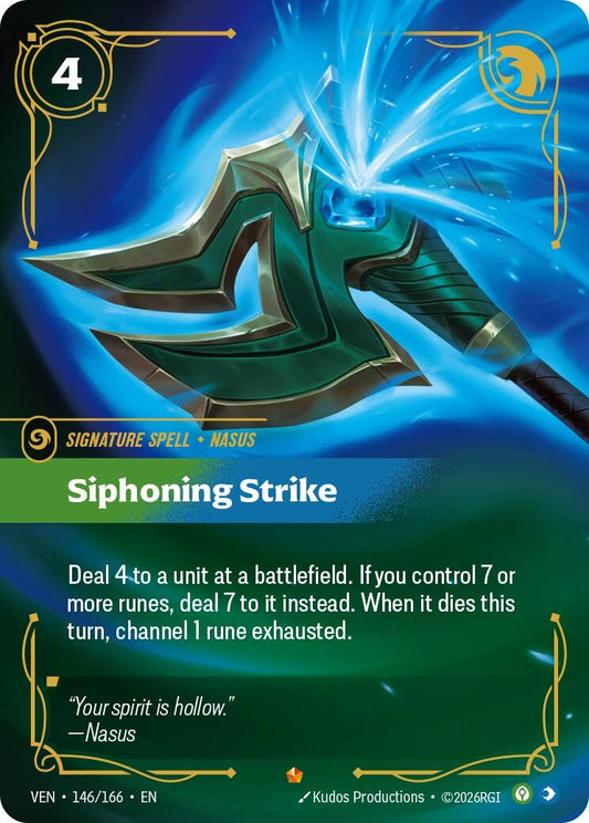 Image for Siphoning Strike [146/166] (VEN) - Riftbound: League of Legends Trading Card Game