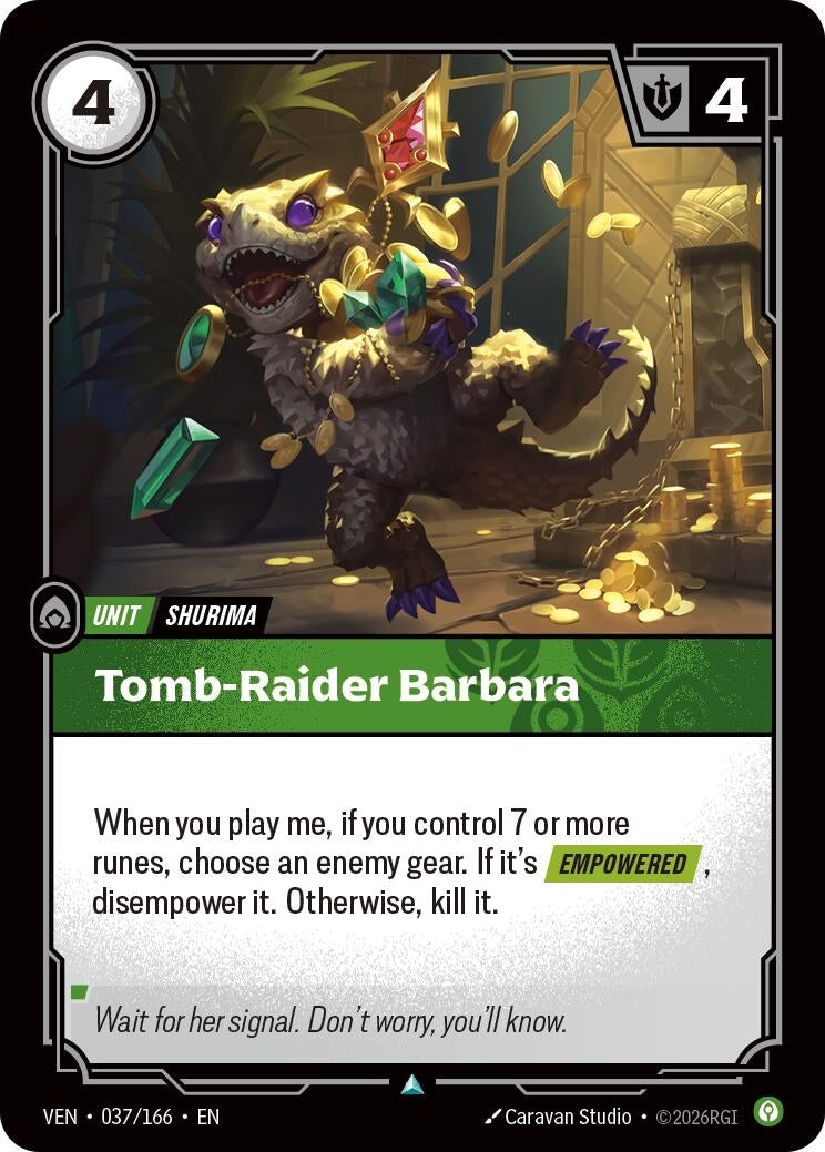 Image for Tomb-Raider Barbara [037/166] (VEN) - Riftbound: League of Legends Trading Card Game