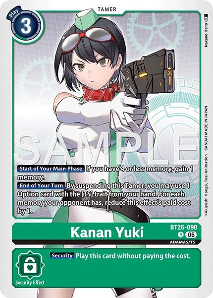 Image for Kanan Yuki [BT26-090 R] (BT-26) - Digimon Card Game