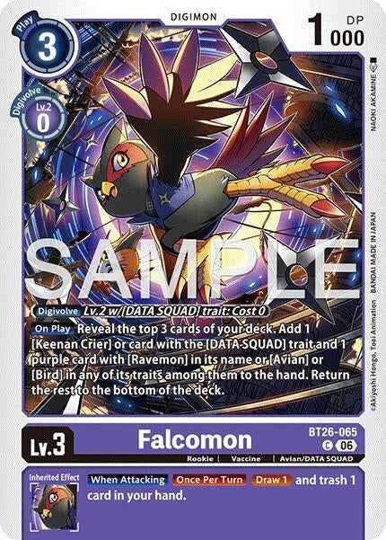 Image for Falcomon [BT26-065 C] (BT-26) - Digimon Card Game
