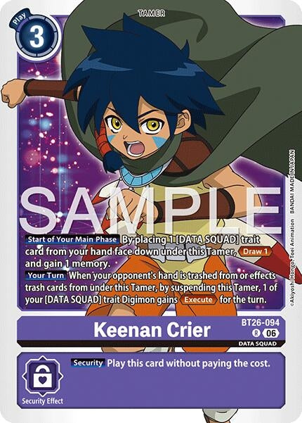 Image for Keenan Crier [BT26-094 R] (BT-26) - Digimon Card Game