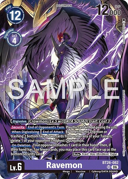 Image for Ravemon [BT26-082 SR] (BT-26) - Digimon Card Game