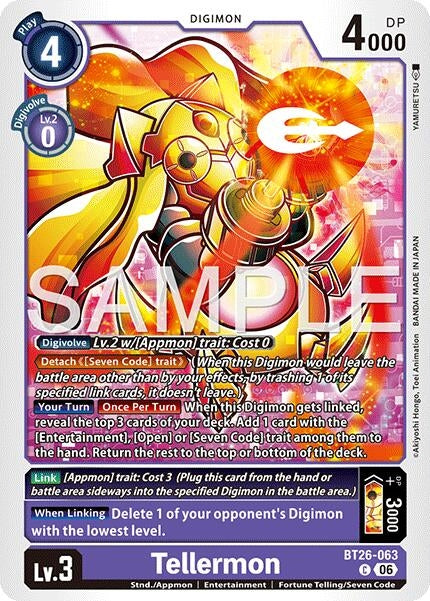 Image for Tellermon [BT26-063 C] (BT-26) - Digimon Card Game