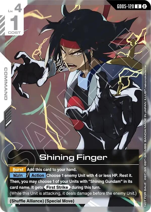 Image for Shining Finger (GD05 Release Event) [GD05-120] (GCG-PR) - Gundam Card Game