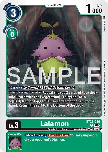 Image for Lalamon [BT26-036 C] (BT-26) - Digimon Card Game