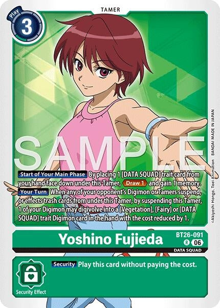 Image for Yoshino Fujieda [BT26-091 R] (BT-26) - Digimon Card Game