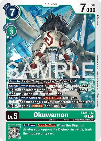 Image for Okuwamon [BT26-042 U] (BT-26) - Digimon Card Game