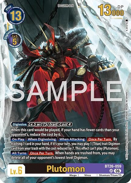 Image for Plutomon [BT26-059 UR] (BT-26) - Digimon Card Game
