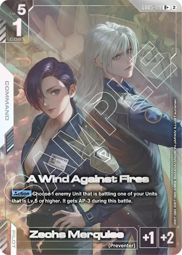 Image for A Wind Against Fires (R+) [GD05-119] (GD05) - Gundam Card Game