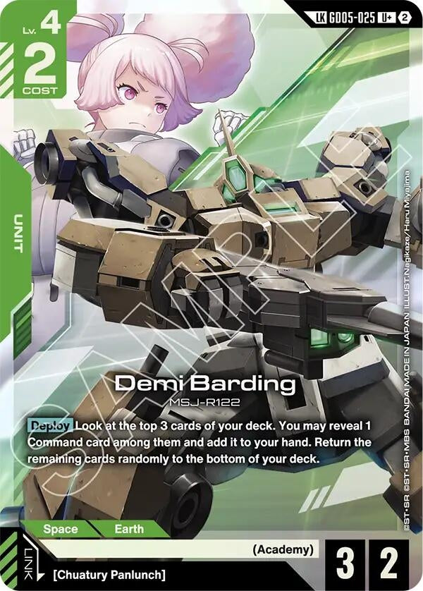 Image for Demi Barding (U+) (Link Rare) [GD05-025] (GD05) - Gundam Card Game