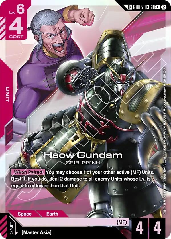 Image for Haow Gundam (R+) (Link Rare) [GD05-036] (GD05) - Gundam Card Game