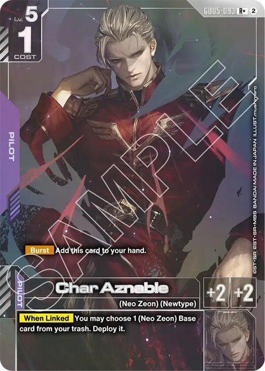 Image for Char Aznable (R+) [GD05-093] (GD05) - Gundam Card Game
