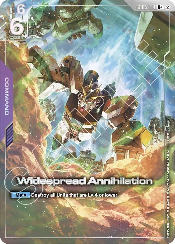 Image for Widespread Annihilation (R+) [GD05-114] (GD05) - Gundam Card Game