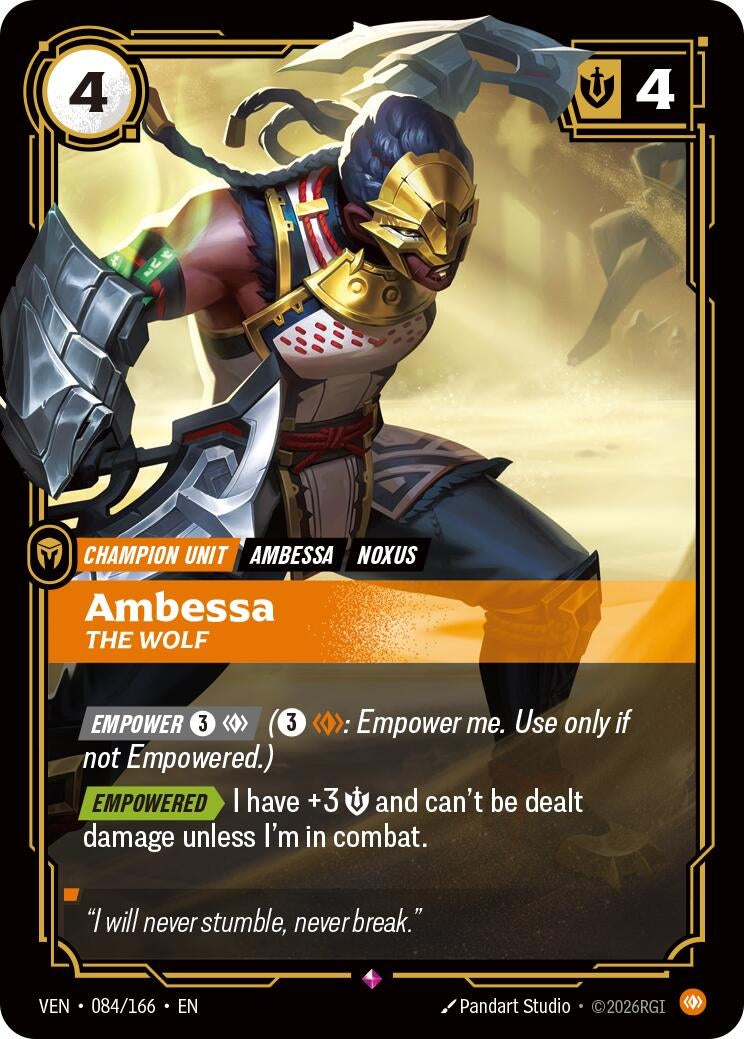 Image for Ambessa, The Wolf [084/166] (VEN) - Riftbound: League of Legends Trading Card Game