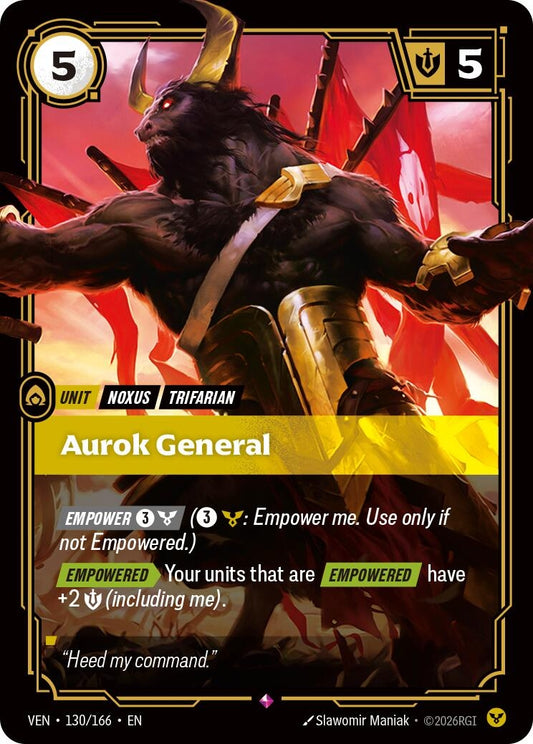 Image for Aurok General [130/166] (VEN) - Riftbound: League of Legends Trading Card Game
