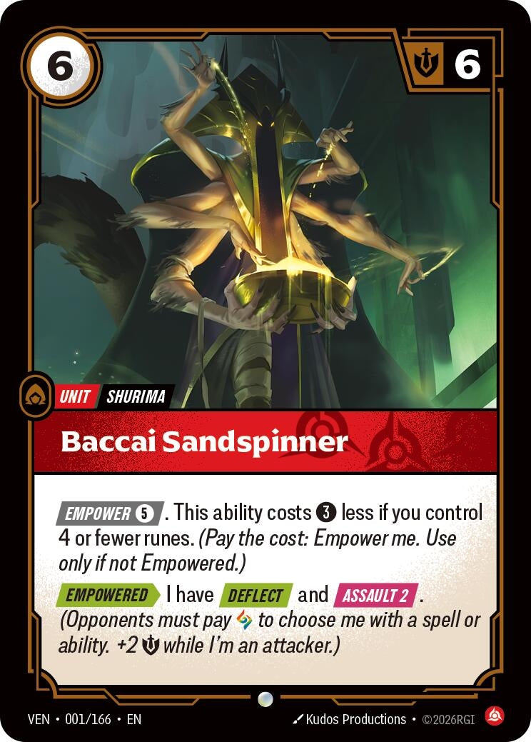Image for Baccai Sandspinner [001/166] (VEN) - Riftbound: League of Legends Trading Card Game