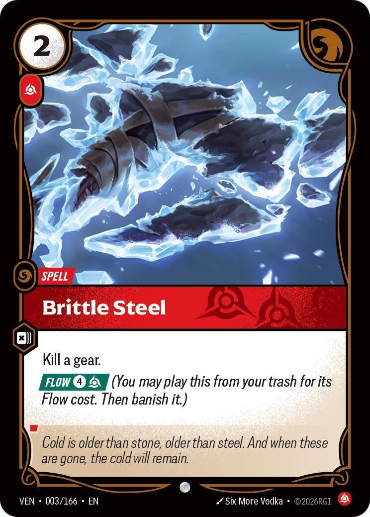 Image for Brittle Steel [003/166] (VEN) - Riftbound: League of Legends Trading Card Game